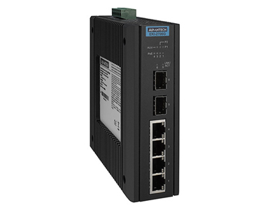 Advantech - 4GE PoE + 2G SFP Ind. Unmanaged Switch by Advantech