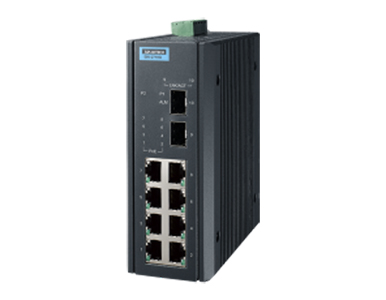 Advantech - 8GE PoE +2G SFP Ind. Unmanaged Switch by Advantech