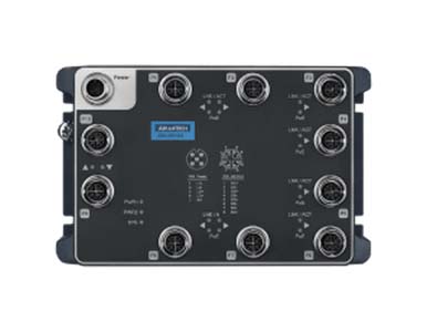 Advantech - EN50155 M12 10GE PoE UnManaged SW, 24~110VDC by Advantech