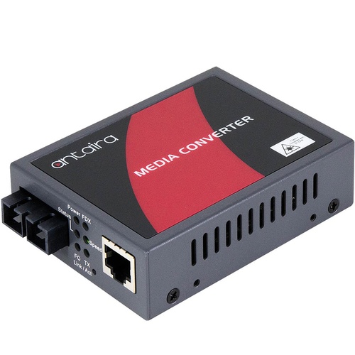 EMC-0201-SC-M - 10/100TX To 100FX Media Converter, Multi-Mode 2KM, SC Connector by ANTAIRA