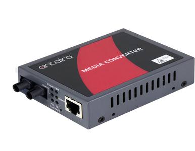 Antaira FCU-100ST-S3-V2 - *Discontinued* - 10/100TX To 100FX Media Converter, Single-Mode 30KM, ST Connector; Version 2 Hardware by ANTAIRA