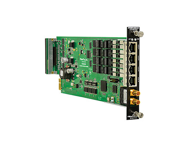 FOM-5600-C - Isolator Multiplexer for (4) ISDN BRI S/T interfaces (4 wire), SFP cage, no optical module by PATTON