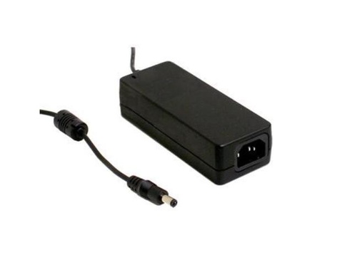 GST60A12-P1J - AC-DC Industrial desktop adaptor; Output 12Vdc at 5A; 3 pole AC inlet IEC320-C14 by MEANWELL