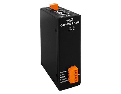 ICP DAS GW-2515iM - Modbus TCP to RTU / ASCII Security Gateway with 2 Ethernet Ports and 1 Isolated RS-422 / 485, Metal Case by ICP DAS