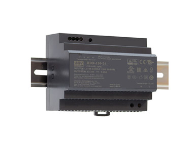 Mean Well HDR-150-12 - AC-DC Ultra slim DIN rail power supply; Input range 85-264VAC; Output 12VDC at 11.3A by MEANWELL