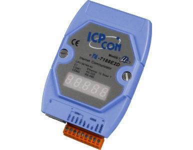 ICP DAS I-7188E2D - 2 Serial Ports to Ethernet Converter /Intelligent Controller with 7 segment display, 40 Mhz CPU. by ICP DAS