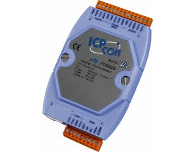 I-7188E8 - 8 Serial Ports to Ethernet Converter / Intelligent Controller with 40 Mhz CPU, without display. by ICP DAS