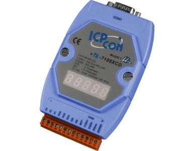 I-7188XCD - I-7188 Expandable Embedded Data Acquisition Controller, Programmable in C Language with 7 segment display by ICP DAS