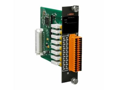 I-9064 - 8-channel Power Relay Output Module.  For use with WP-9000, XP-9000, LX-9000 and LP-9000 Series PAC Controllers. 
 Oper by ICP DAS