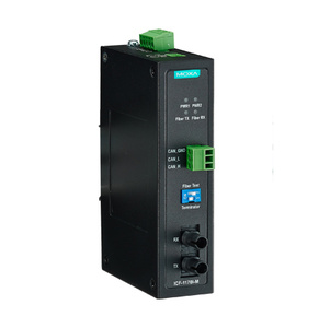 ICF-1170I-M-ST-T - Industrial CAN bus to Fiber Optic  Converter, ST Multi-mode, -40 to 85  Degree C  Temperature by MOXA