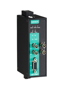 ICF-1280I-S-ST - Industrial PROFIBUS to Fiber Optic Converter, Single-mode, ST connector, 0 to 60  Degree C by MOXA