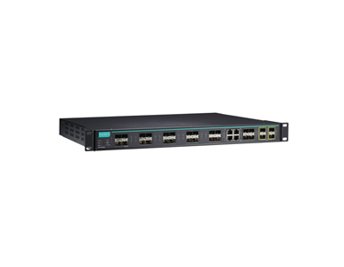 ICS-G7828A-4XG-HV-HV-T - Layer 3 full Gigabit managed Ethernet switch with 20 10/100/1000BaseT(X) ports, 4 10/100/1000BaseT(X) o by MOXA
