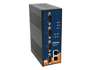IDS-5042+ - Rugged 4x RS232/422/485 to 2x 10/100TX (RJ-45 PoE client) Device Server by ORing Industrial Networking