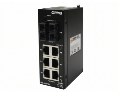 IES-162FX-MM-SC-L - 6FE + 2 SC Multi-mode Unmanaged Ethernet Switch by ORing Industrial Networking