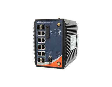IGMG-P83244GC+-D4G -  Industrial 4G LTE Cellular M2M IoT Gateway with 4x10/100/1000Base-T(X) and 4xGigabit SFP combo ports, 2xSe by ORing Industrial Networking
