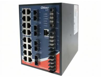 IGS-P9164GF-MM-SC-HV - 20-port managed switch; 16GE + 4G FX (MM 550m, SC), IEC 61850-3, high-voltage power by ORing Industrial Networking