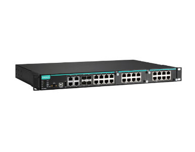 Moxa IKS-6728A-4GTXSFP-HV-HV-T - Modular managed Ethernet switch with 8 10/100BaseT(X) ports, 4 10/100/1000BaseT(X) or 100/1000B by MOXA
