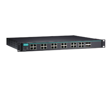 Moxa IKS-G6524A-8GSFP-4GTXSFP-HV-HV - Layer 2 Full Gigabit managed Ethernet switch with 12 10/100/1000BaseT(X) ports, 8 100/1000 by MOXA