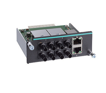 IM-6700A-4MST2TX - Fast Ethernet module with 4 multi-mode 100BaseFX ports with ST connectors and 2 10/100BaseT(X) ports by MOXA
