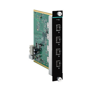 IM-G7000A-4GSFP - Gigabit Ethernet interface module with 4 100/1000BaseSFP slots, -10 to 60  Degree C  operating temperature by MOXA