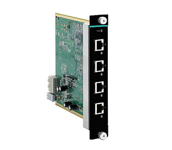IM-G7000A-4GTX - Gigabit Ethernet interface module with 4 10/100/1000BaseT(X) ports, RJ45 connectors, -10 to 60  Degree C  opera by MOXA