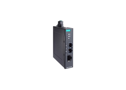 Moxa IMC-P21A-G2-S-SC - Entry-level PoE+ industrial 10/100Base-T(X) to 100Base-FX media converter, single-mode port by MOXA