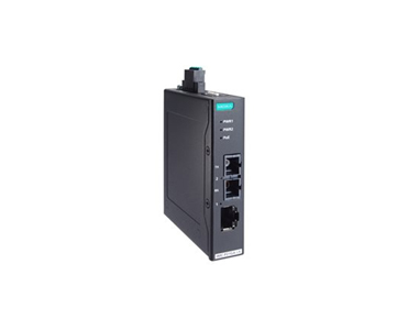 Moxa IMC-P21GA-G2-LX-SC - Entry-level PoE+ industrial 10/100/1000Base-T(X) to 1000Base-LX media converter, single-mode port by MOXA