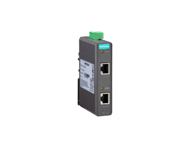 Moxa INJ-24-T - Industrial IEEE802.3af/at PoE injector, maximum output of 30W at 24/48 VDC, -40 to 75  Degree C by MOXA