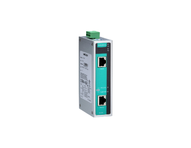 Moxa INJ-24A-T -  Gigabit High-power PoE+ injector, max. output of 36W/60W @24 or 48VDC by 2-pair/4-pair mode, -40 to 75  Degree by MOXA