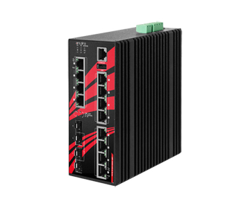 Antaira LMP-1604G-4XS-bt-T - 16-Port Industrial Gigabit IEEE 802.3bt PoE++ Light Layer 3 Managed Ethernet Switch, with 12*10/100 by ANTAIRA