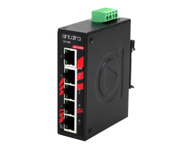 LNP-C500G - Compact 5-Port Industrial Gigabit PoE+ Unmanaged Ethernet Switch, w/4*10/100/1000Tx (30W/Port) + 1*10/100/1000Tx by ANTAIRA