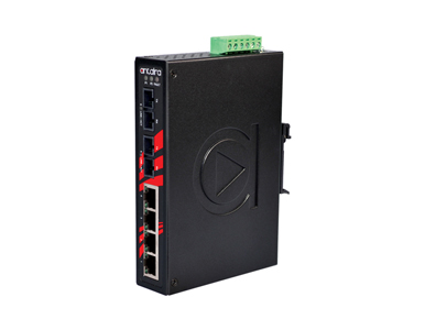 LNX-0602-S3 - 6-Port Industrial Unmanaged Ethernet Switch, w/2*100Fx (SC) Single-mode 30Km by ANTAIRA