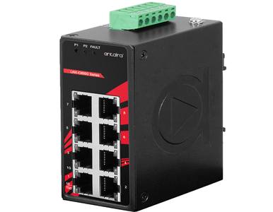 LNX-C800G-T - 8-Port Industrial Compact Gigabit Unmanaged Ethernet Switch, w/8*10/100/1000Tx; EOT: -40C ~ 75C by ANTAIRA