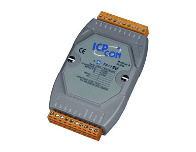 M-7017RC - 8 Channel Voltage Input & Current Input, Analog Input Data Acquisition Module, communicable over Modbus RTU and RS-48 by ICP DAS