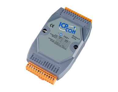 M-7051 - 16 Channel Isolated Digital Input (Counter) Data Acquisition Module, communicable over Modbus RTU and RS-485 by ICP DAS