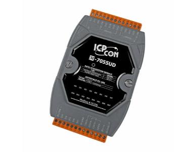 M-7055UD - 8-ch Isolated DI (Dry, Wet) and 8-ch Isolated DO (Sink/Source, 3.5~80 VDC) Module with LED Display by ICP DAS