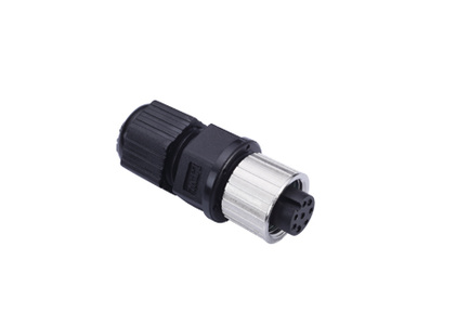 M12A-8PFF-IP68 - Field-installation A-coded screw-in 8-pin connector, female conn, female pin by MOXA