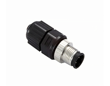 Moxa M12D-4P-IP68 - Field-installable D-coded screw-in sensor connector, male by MOXA