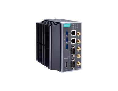 MC-1220-KL5-T - Intel Core i5-7300U, 2C/4T, 2.6 GHz CPU, with 1x HDMI, 2 Gigabit LAN ports, 2 RS/232/422/485 3-in-1 serial port, by MOXA