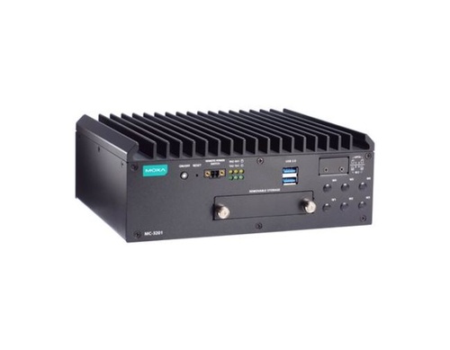 MC-3201-TGL1-S-S - Intel Celeron 6305E, 1.8 GHz computer with 2 DisplayPorts, 4 GbE ports, 2 RS-232-422-485 3-in-1 serial po by MOXA