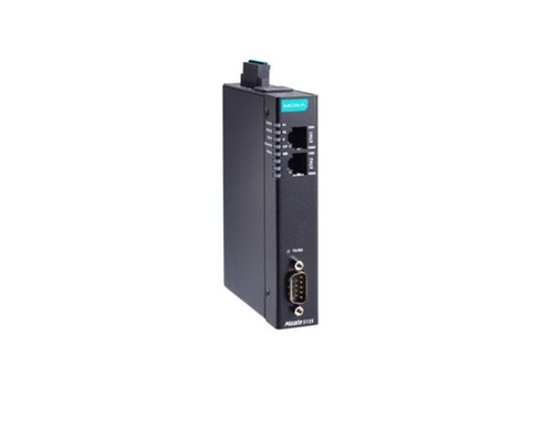 MGate 5135-T - 1-port Modbus RTU-ASCII-TCP-to-EtherNet-IP gateways, -40 to 75C operating temperature by MOXA