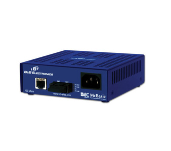 855-10949 - ** DISCONTINUED ** MCBASIC, TX/SSFX-MM1310-SC 100 MBPS COMPACT MEDIA CONVERTER (1310XMT/1550RCV), 2KM by IMC