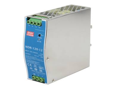 NDR-120-12 - 120 Watt Series / 12 VDC / 10.0 Amps Industrial Single Output DIN Rail Power Supply by ANTAIRA