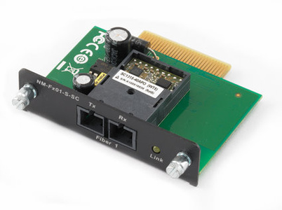 NM-FX01-M-SC-T - One 100BaseFx multi mode Ethernet with SC connector module, -40 to 75  Degree C by MOXA