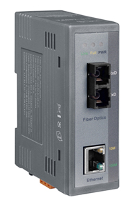 NS-200AFC-T - 1 Port Industrial 10/100 Base-T to 100 Base-SC Media Converter by ICP DAS