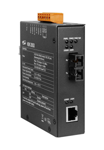 NSM-200SX - 1000 Base-T to 1000 Base-LX/SX Fiber Media Converter, 0.55 KM distance by ICP DAS