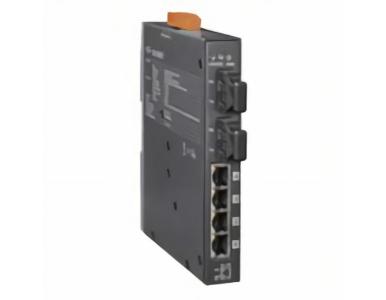 NSM-206AFC-T - Multi-mode, SC Connector, 4-Port 10/100 Mbps with 2 Fiber ports Switch, metal case by ICP DAS