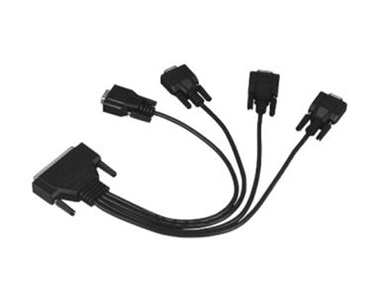 Advantech OPT4A-AE - 30cm Male DB-37 to 4x Male DB9 Cable by Advantech