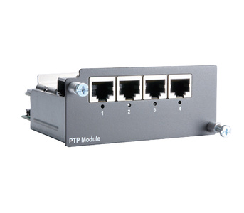 Moxa PM-7200-4TX-PTP - Fast Ethernet module with 4 10/100BaseT(X) ports and IEEE 1588 v2 function by MOXA