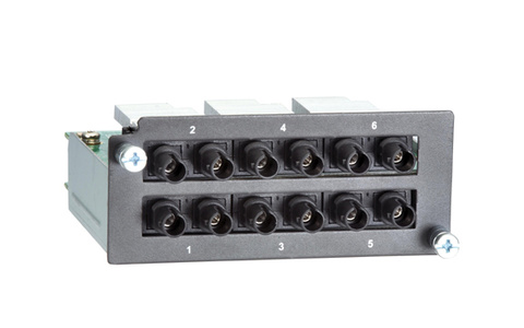 PM-7200-6MST - Fast Ethernet Module with 6 multi-mode 100BaseFX ports with ST connectors by MOXA